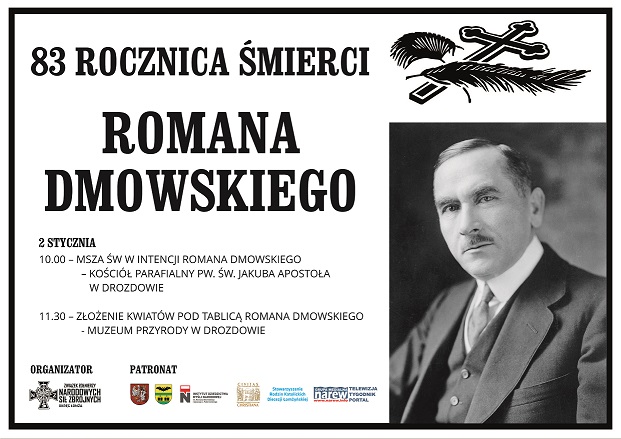 Uroczystość 83 rocznicy śmierci Romana Dmowskiego w Drozdowie