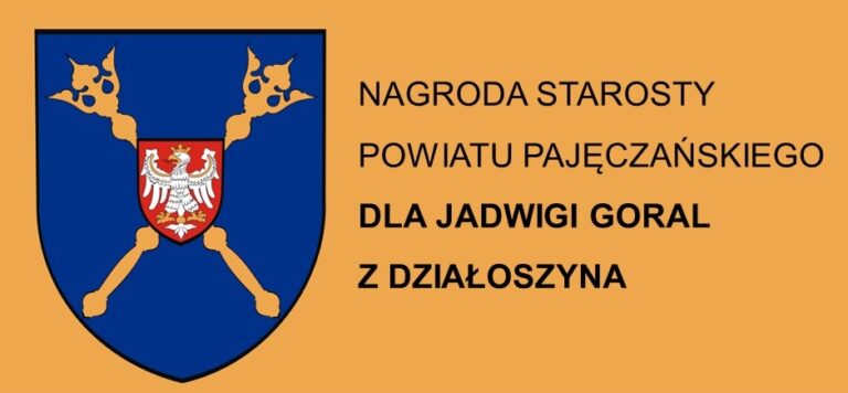 Jadwiga Goral z&nbsp;Działoszyna uhonorowana nagrodą za&nbsp;działalność kulturalną